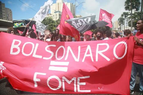 Demonstration during the cry of the excluded Stock Photos