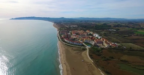 Demonstration of the hotel with a beautiful view Stock Footage 72951237