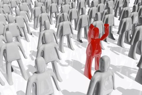 Demonstration Stock Illustration