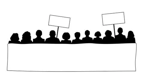 Demonstration Illustrazione stock