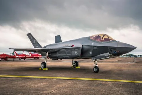 Demonstration of a Lockheed Martin F-35 Lightning II Stock Photos