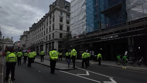 Demonstration in London Stock-Footage 283870029