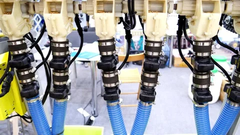 Demonstration of the operation of the device for sowing grain crops Stock Footage 249525313