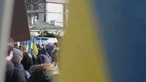 Demonstration, Protest Against The Russian War In Ukraine Stock Footage 171107838