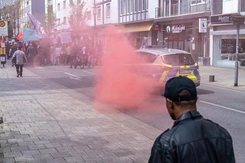 Demonstration, Protest, Germany. Stock Photos