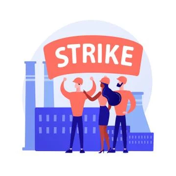 Demonstration protest vector concept metaphor Ilustração Stock