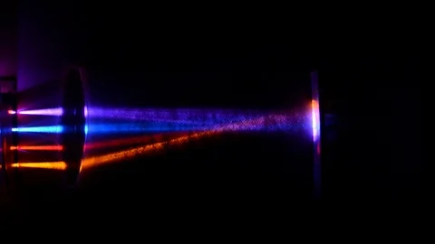 Demonstration of the result of cooperation between two lenses. Stock Footage 90173872