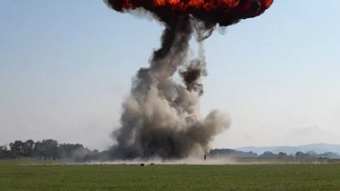 A demonstration of a retro aircraft from the Second World War Stock Footage 316896907