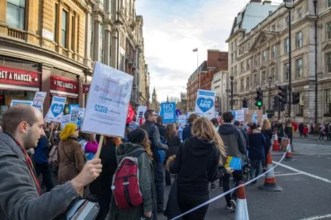 Demonstration to save the NHS Stock Photos