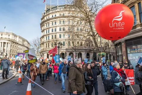 Demonstration to save the NHS Stock Photos