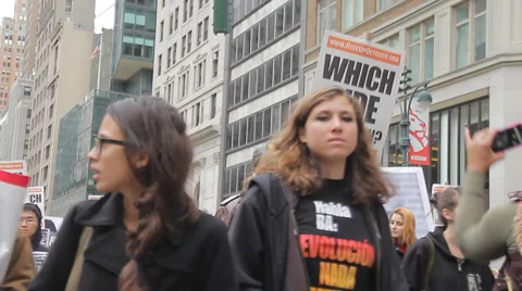 Demonstration Stop the Cops Stock Footage 56347370