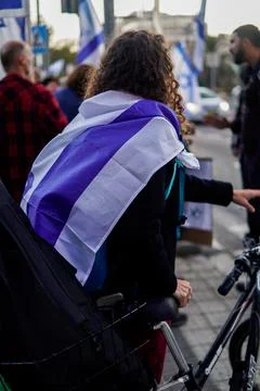 Demonstration in the street of Jerusalem Foto stock