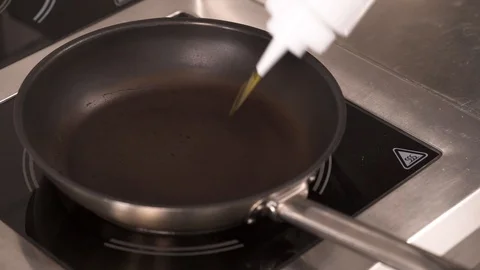 A demonstration video of egg omelette cooking in hot pan Stock Footage 105496916