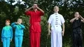 Demonstrations of martial arts at martial arts festival in Feofania park in Kiev HD Footage