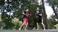 Demonstrations of martial arts at martial arts festival in Feofania park in Kiev HD Footage