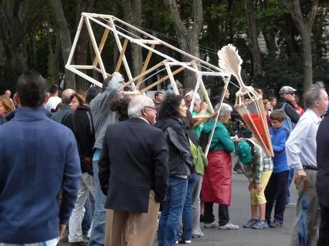 Demonstrators in front of the Congress Stock-Fotos