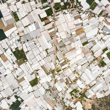 Demre, Turkey. A precise orthogonal grid of access roads and meticulously a.. Stock Photos