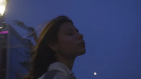 Den Haag Hague Pack 18 | woman closed eyes deep meditation thinking life Stock Footage 116200513