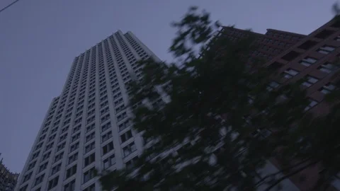 Den Haag Hague Pack 19 | Driving pass big city building skyscrapers Stock Footage 116201074