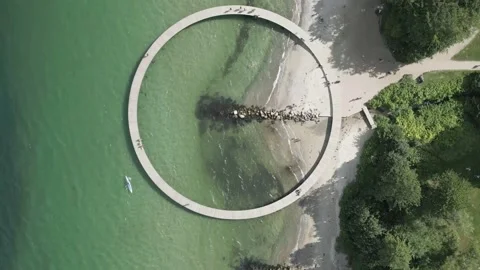 Den Uendelige Bro, Aarhus Stockbeeldmateriaal 218965428