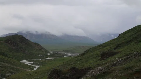 Denali National Park Time Lapse Stock Footage 100524705