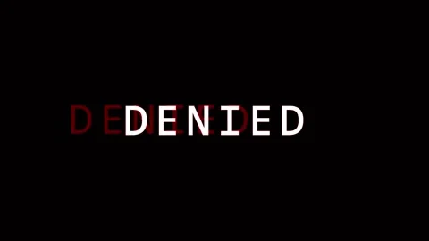 Denial concept text appearing on black background with cinematic motion and.. Stock Footage 344288269