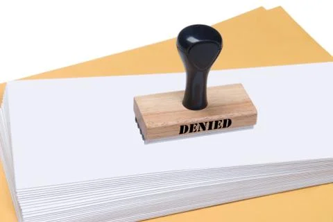Denial rubber stamp Stock Photos