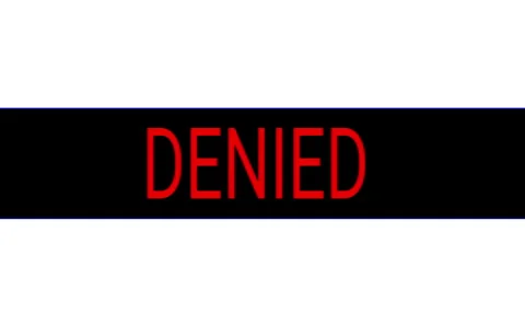 DENIED Access Alert Red Typography on Black Background Illustration Stock Footage 327242899