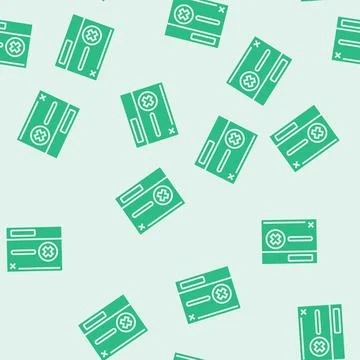 Denied access glyph seamless pattern イラスト素材