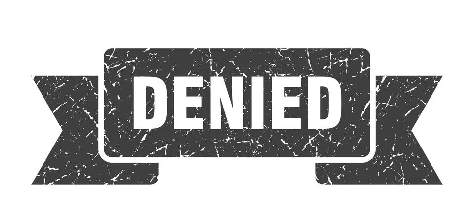 Denied Stock Illustration
