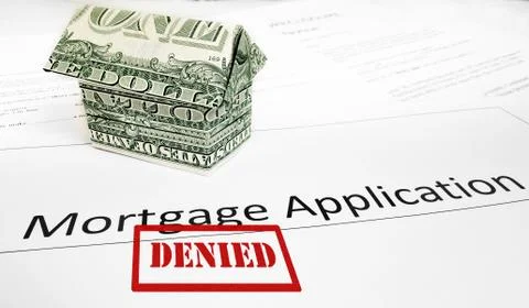 Denied mortgage application Stock Photos