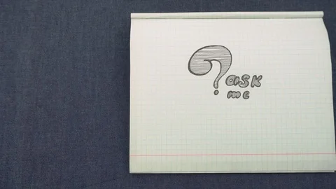 Denim and question mark Stock Footage 105522839