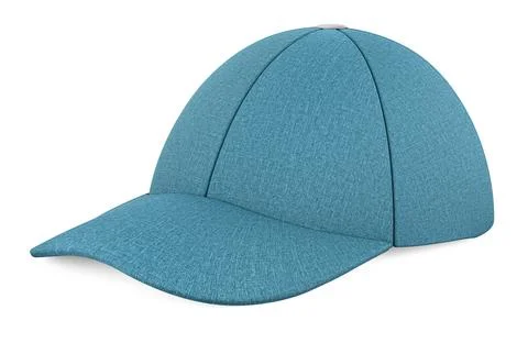 Denim baseball cap. 3D rendering Illustrazione stock