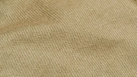Denim brown jeans jacket close up macro texture Video stock 264937018