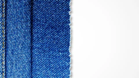Denim Fabric Texture and Woven Textile Background Stock Footage 342575642