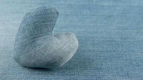 Denim Heart Stock Footage 101533034