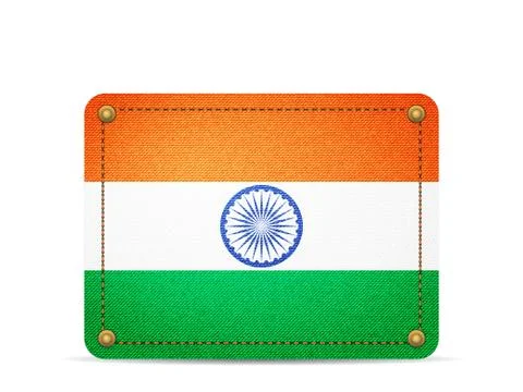 Denim India flag Stock Illustration