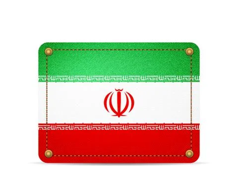 Denim Iran flag Stock Illustration