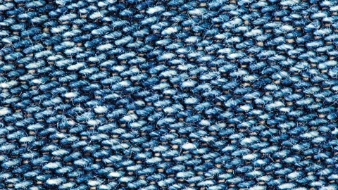 Denim, jean fabric, blue threads Stock Footage 207802199