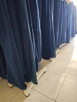 Denim Jeans Display Stock Photos
