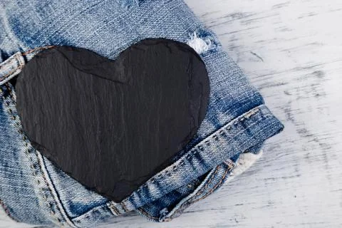Denim. Jeans texture background. Stock Photos