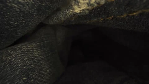 Denim macro probe lens inside pocket Stockbeeldmateriaal 151093120