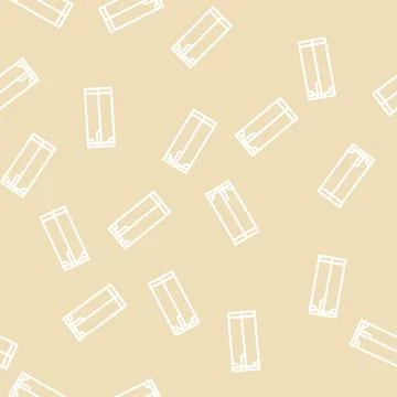 Denim pants man line vector seamless pattern Stock Illustration