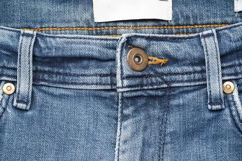 Denim pattern, blue jeans background. Classic jeans texture Stock Photos