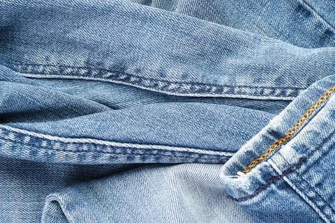 Denim pattern, blue jeans background. Classic jeans texture. Stock-Fotos