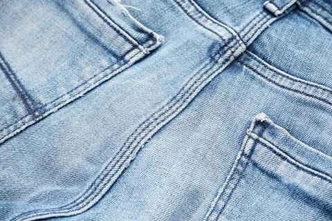 Denim pattern, blue jeans background. Classic jeans texture Foto stock