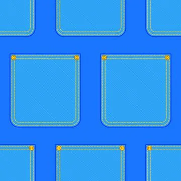 Denim pocket pattern 스톡 일러스트
