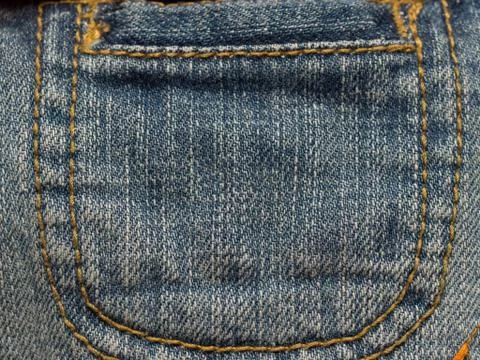 Denim pocket Stock-Fotos