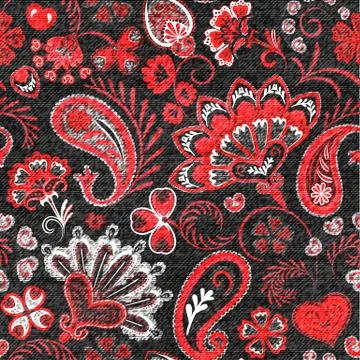 Denim seamless pattern. Denim floral background. Black jeans cloth. Jeans Stock Illustration