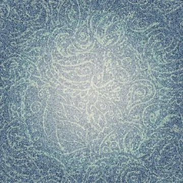 Denim texture background. Vector jeans blue pattern. Stock Illustration